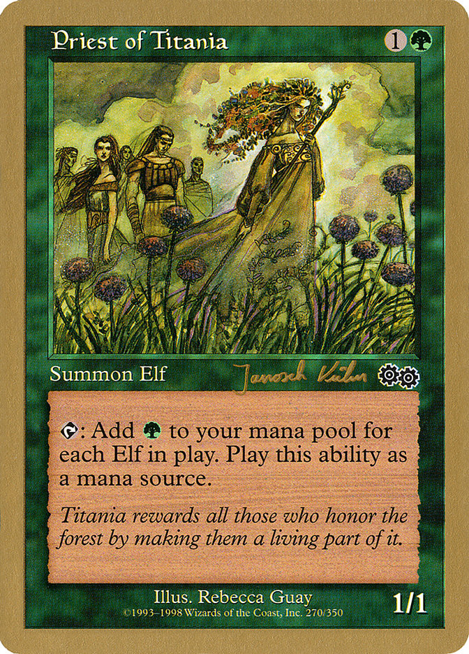 Priest of Titania (Janosch Kuhn) [World Championship Decks 2000] | Lots Moore NSW