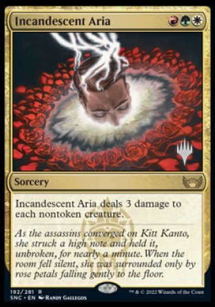 Incandescent Aria (Promo Pack) [Streets of New Capenna Promos] | Lots Moore NSW