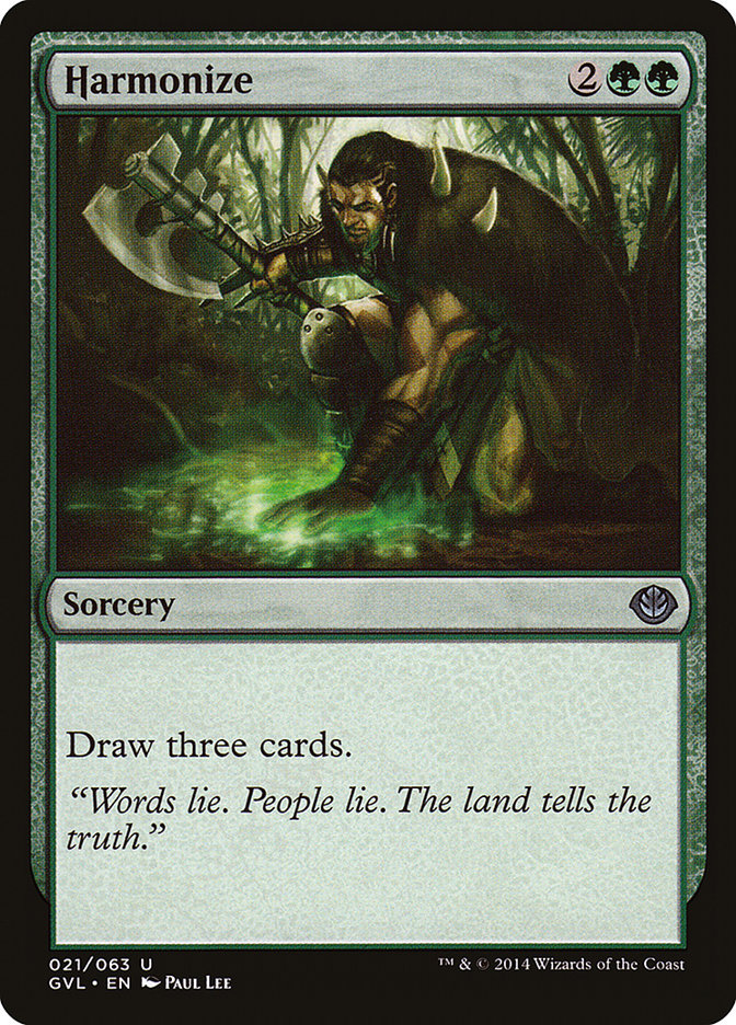 Harmonize (Garruk vs. Liliana) [Duel Decks Anthology] | Lots Moore NSW