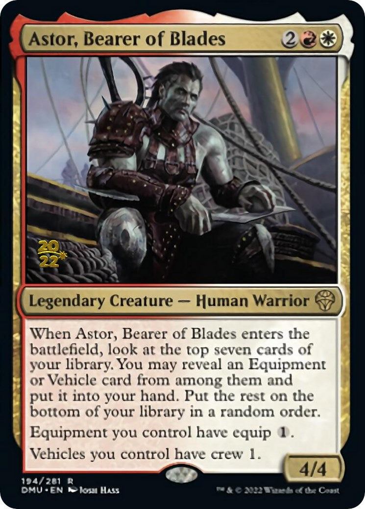 Astor, Bearer of Blades [Dominaria United Prerelease Promos] | Lots Moore NSW