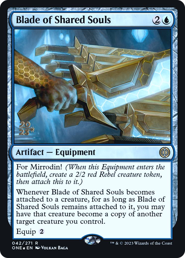 Blade of Shared Souls [Phyrexia: All Will Be One Prerelease Promos] | Lots Moore NSW