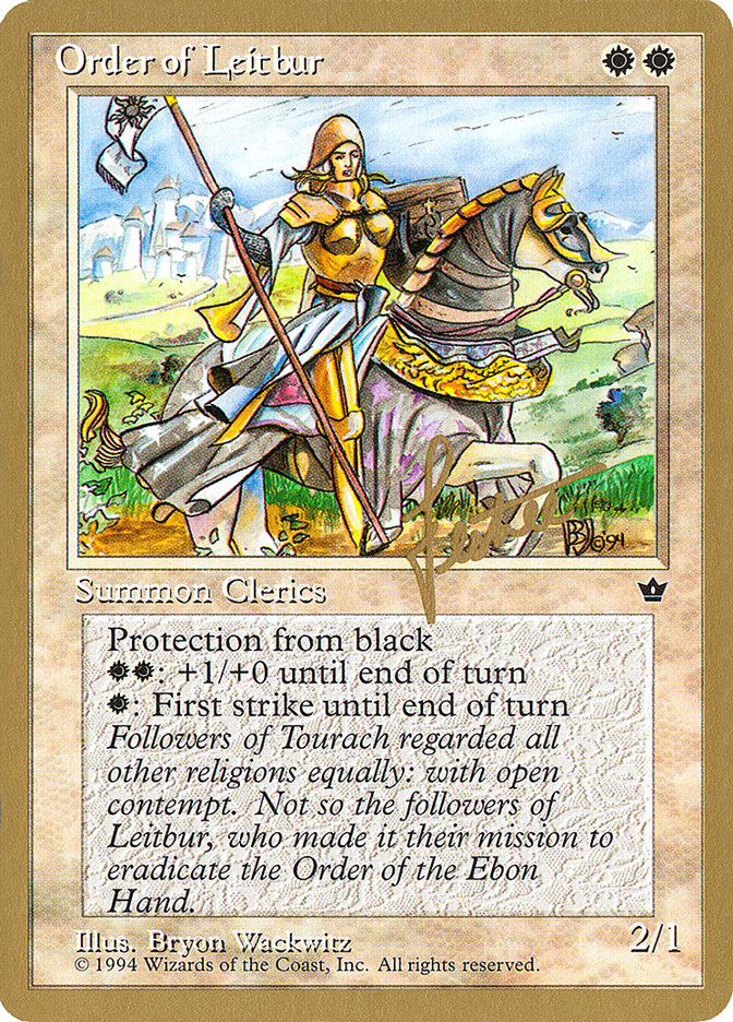 Order of Leitbur (Female) (Bertrand Lestree) [Pro Tour Collector Set] | Lots Moore NSW