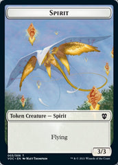 Spirit (003) // Thopter Double-sided Token [Innistrad: Crimson Vow Commander Tokens] | Lots Moore NSW