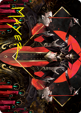 Gift of Fangs Art Card (Gold-Stamped Signature) [Innistrad: Crimson Vow Art Series] | Lots Moore NSW