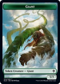 Giant // Food (17) Double-sided Token [Throne of Eldraine Tokens] | Lots Moore NSW