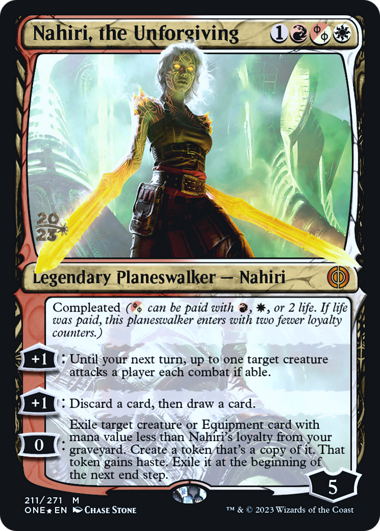 Nahiri, the Unforgiving [Phyrexia: All Will Be One Prerelease Promos] | Lots Moore NSW