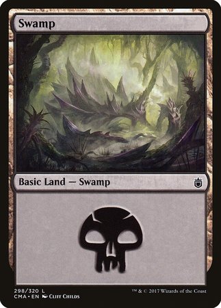 Swamp (298) [Commander Anthology] | Lots Moore NSW