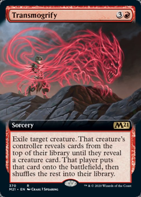 Transmogrify (Extended Art) [Core Set 2021] | Lots Moore NSW