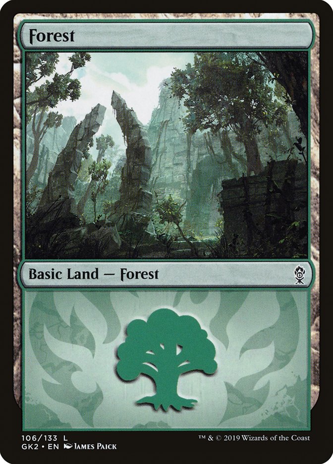 Forest (106) [Ravnica Allegiance Guild Kit] | Lots Moore NSW