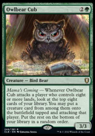 Owlbear Cub [Commander Legends: Battle for Baldur's Gate] | Lots Moore NSW