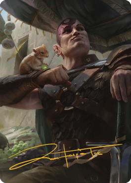 Minsc & Boo, Timeless Heroes Art Card (38) (Gold-Stamped Signature) [Commander Legends: Battle for Baldur's Gate Art Series] | Lots Moore NSW