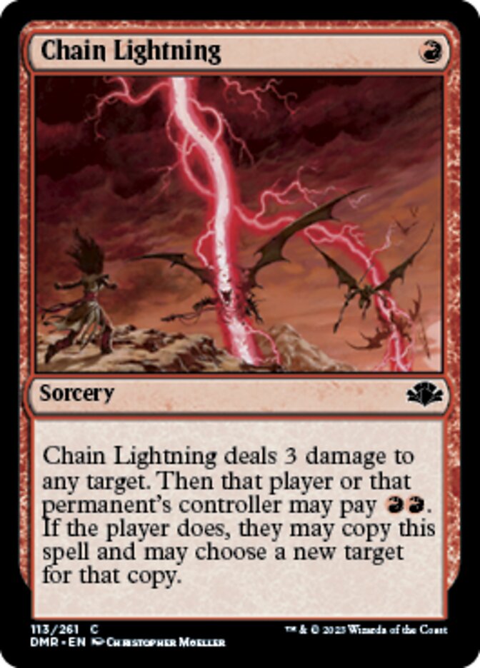 Chain Lightning [Dominaria Remastered] | Lots Moore NSW