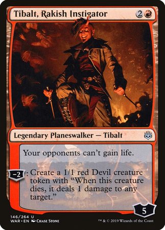 Tibalt, Rakish Instigator [War of the Spark] | Lots Moore NSW