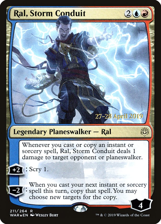 Ral, Storm Conduit  [War of the Spark Prerelease Promos] | Lots Moore NSW