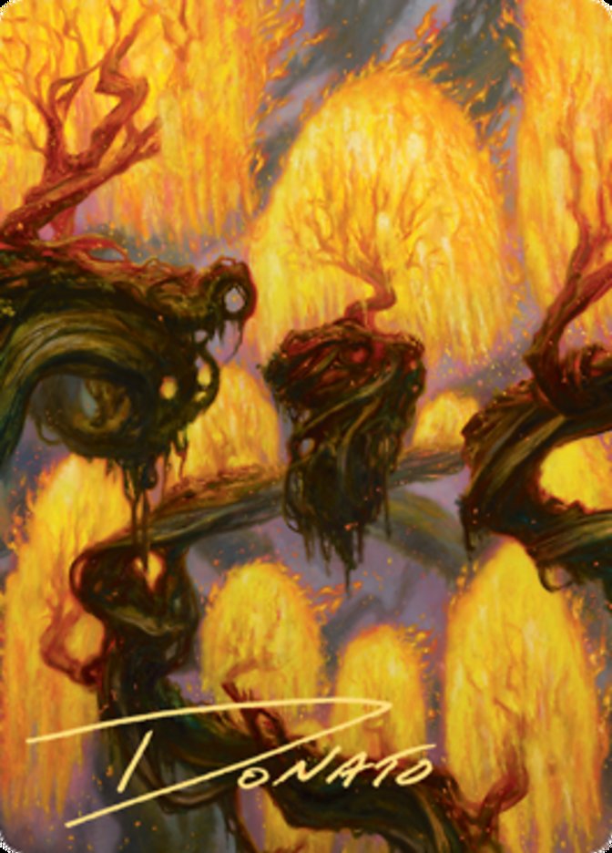 Grove of the Burnwillows Art Card (Gold-Stamped Signature) [Zendikar Rising Art Series] | Lots Moore NSW