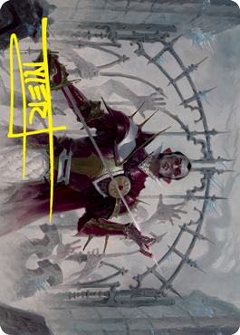 Cemetery Gatekeeper Art Card (Gold-Stamped Signature) [Innistrad: Crimson Vow Art Series] | Lots Moore NSW