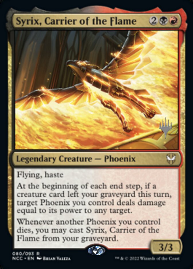 Syrix, Carrier of the Flame (Promo Pack) [Streets of New Capenna Commander Promos] | Lots Moore NSW