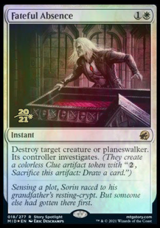 Fateful Absence [Innistrad: Midnight Hunt Prerelease Promos] | Lots Moore NSW