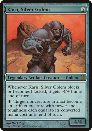 Karn, Silver Golem (Commander's Arsenal) [Commander's Arsenal Oversized] | Lots Moore NSW