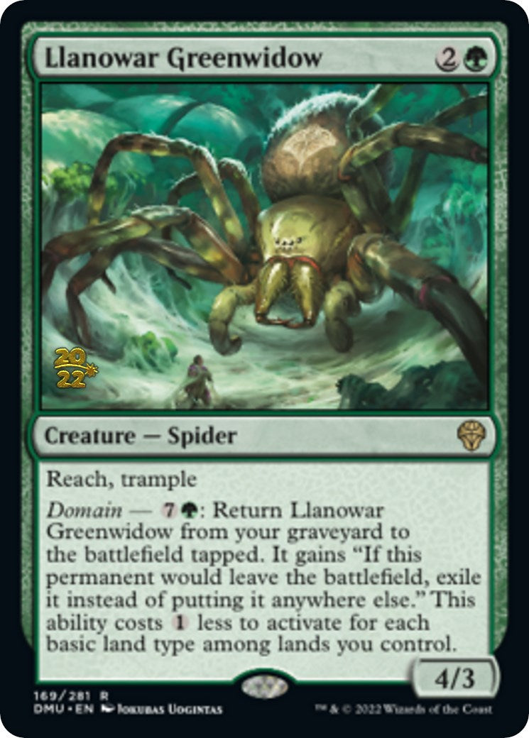 Llanowar Greenwidow [Dominaria United Prerelease Promos] | Lots Moore NSW