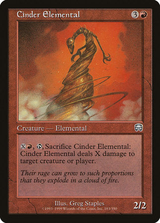 Cinder Elemental [Mercadian Masques] | Lots Moore NSW