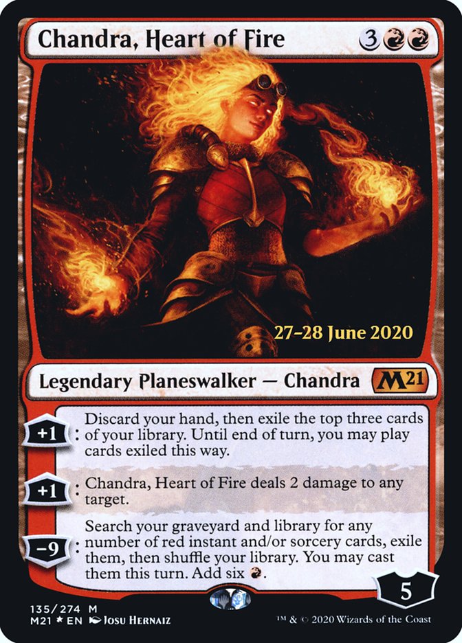 Chandra, Heart of Fire  [Core Set 2021 Prerelease Promos] | Lots Moore NSW