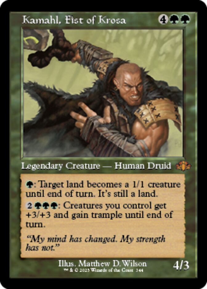 Kamahl, Fist of Krosa (Retro) [Dominaria Remastered] | Lots Moore NSW