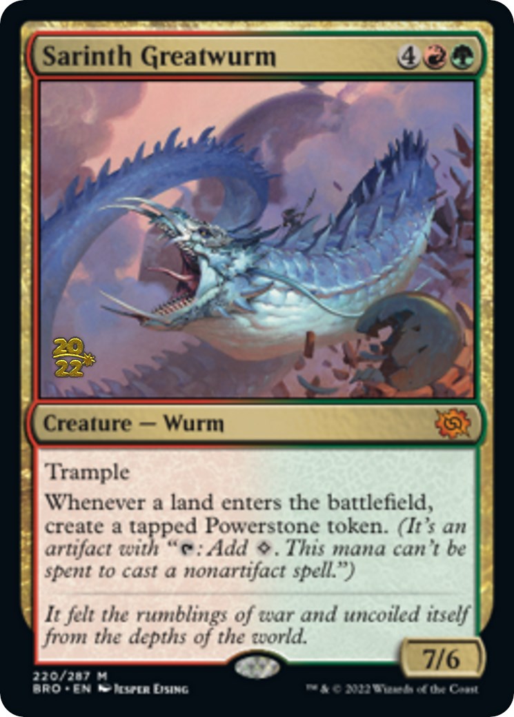 Sarinth Greatwurm [The Brothers' War: Prerelease Promos] | Lots Moore NSW