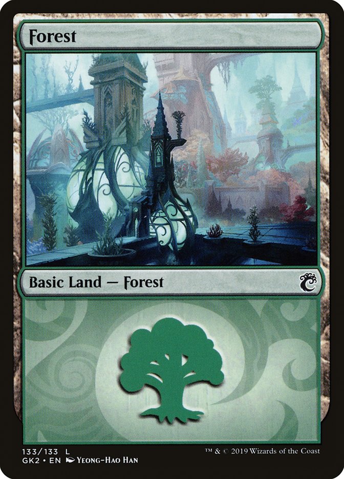 Forest (133) [Ravnica Allegiance Guild Kit] | Lots Moore NSW