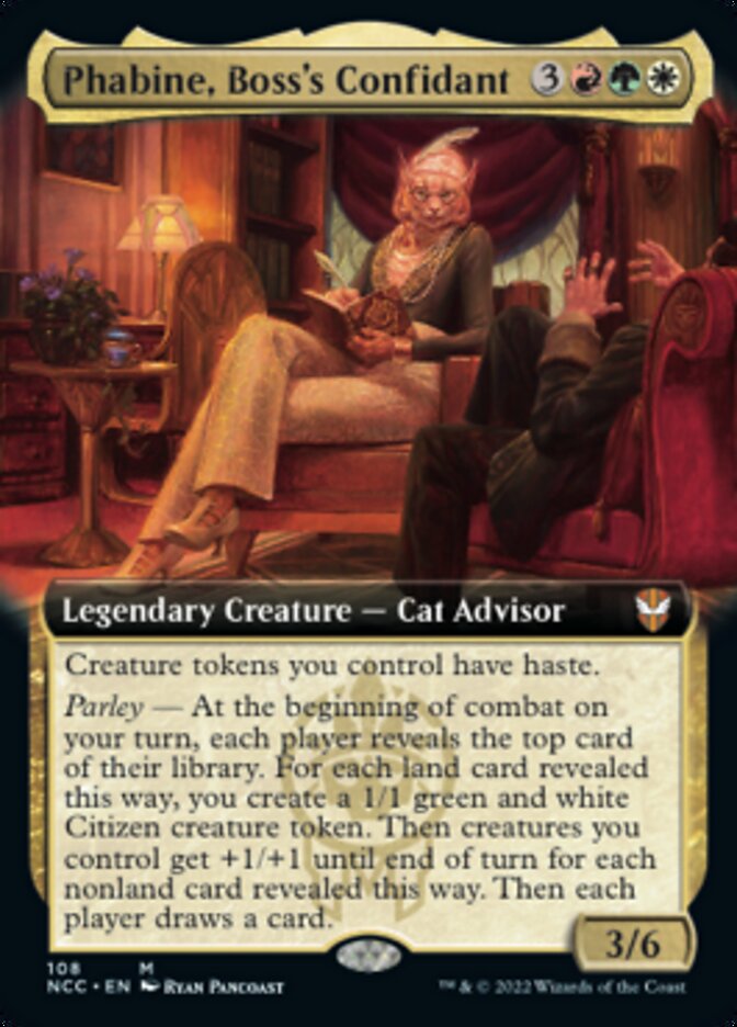 Phabine, Boss's Confidant (Extended Art) [Streets of New Capenna Commander] | Lots Moore NSW