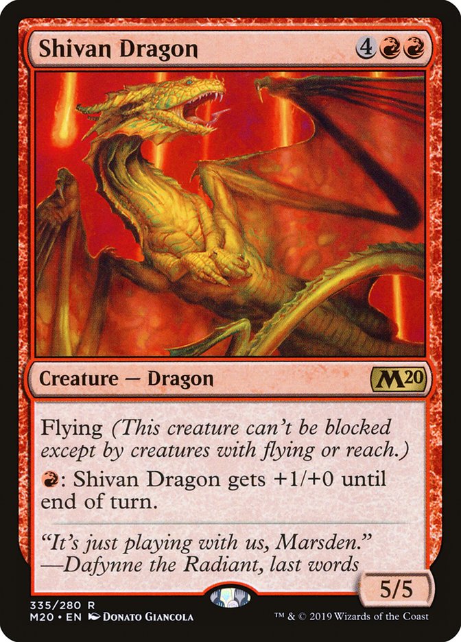 Shivan Dragon [Core Set 2020] | Lots Moore NSW