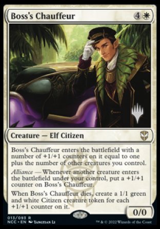 Boss's Chauffeur (Promo Pack) [Streets of New Capenna Commander Promos] | Lots Moore NSW
