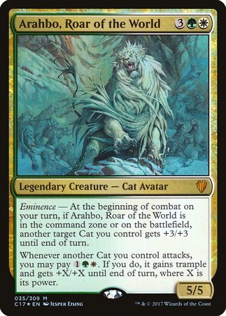Arahbo, Roar of the World [Commander 2017] | Lots Moore NSW