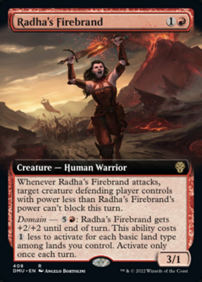 Radha's Firebrand (Extended Art) [Dominaria United] | Lots Moore NSW