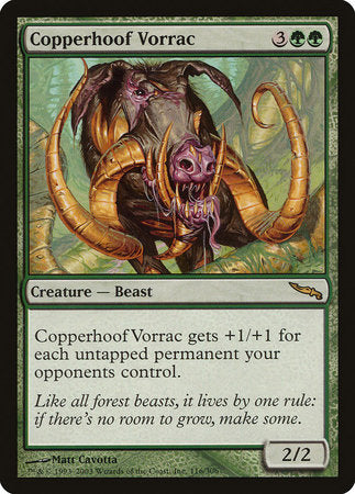 Copperhoof Vorrac [Mirrodin] | Lots Moore NSW