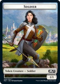 Soldier // Treasure Double-sided Token [Core Set 2021 Tokens] | Lots Moore NSW