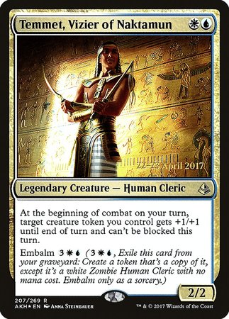 Temmet, Vizier of Naktamun [Amonkhet Promos] | Lots Moore NSW