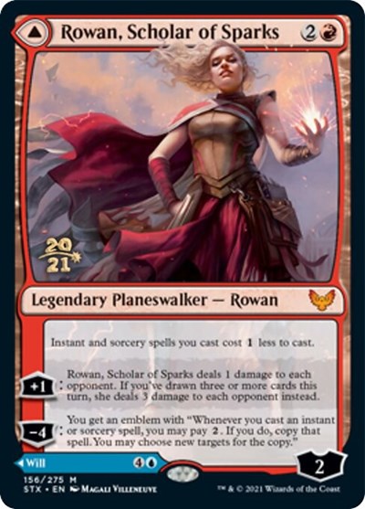 Rowan, Scholar of Sparks // Will, Scholar of Frost [Strixhaven: School of Mages Prerelease Promos] | Lots Moore NSW