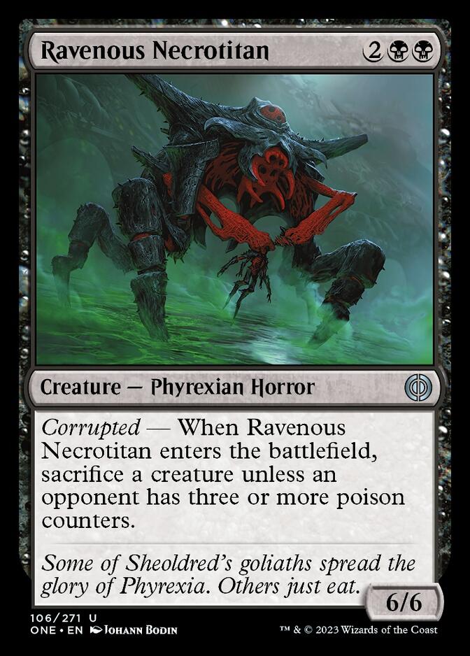 Ravenous Necrotitan [Phyrexia: All Will Be One] | Lots Moore NSW