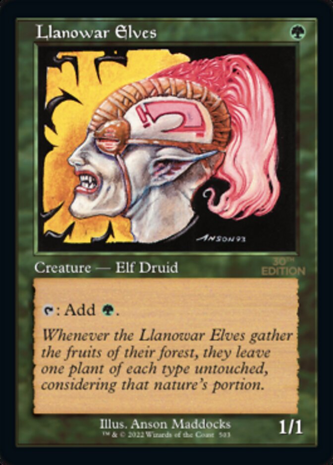 Llanowar Elves (Retro) [30th Anniversary Edition] | Lots Moore NSW
