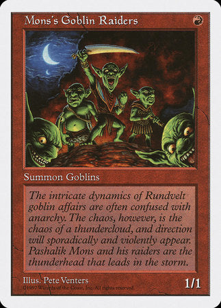 Mons's Goblin Raiders [Fifth Edition] | Lots Moore NSW