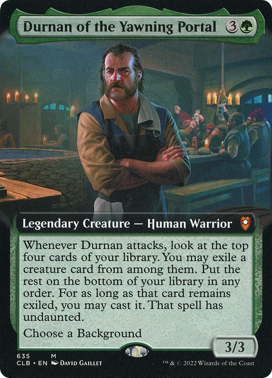 Durnan of the Yawning Portal (Extended Art) [Commander Legends: Battle for Baldur's Gate] | Lots Moore NSW