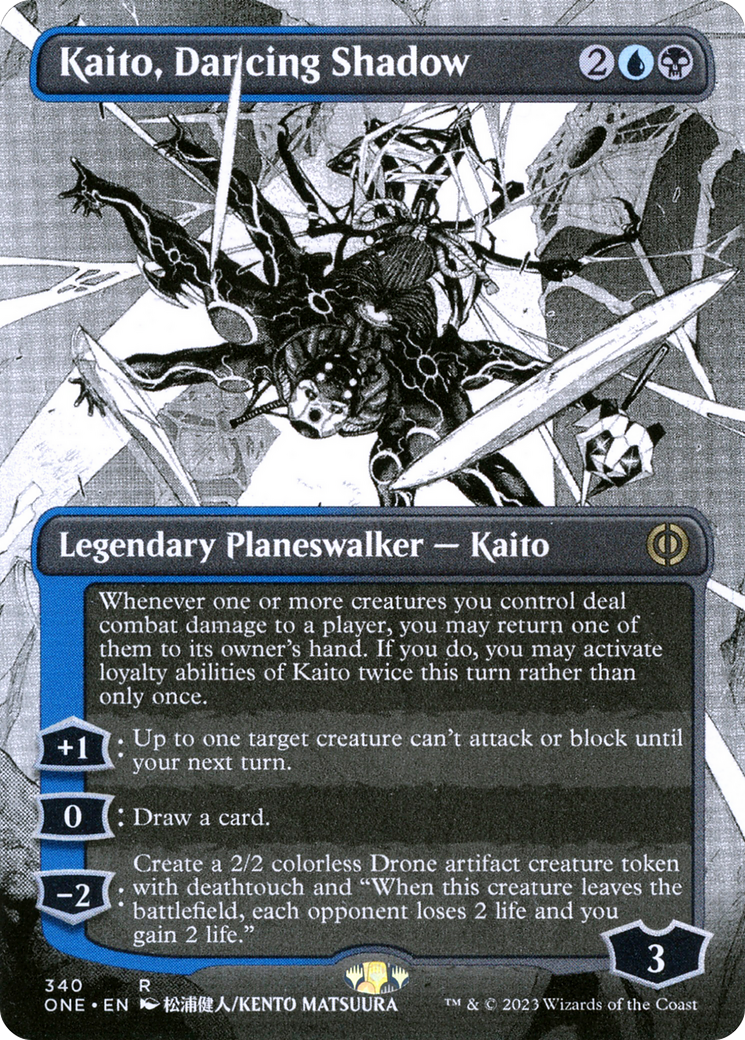 Kaito, Dancing Shadow (Borderless Manga) [Phyrexia: All Will Be One] | Lots Moore NSW