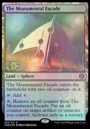 The Monumental Facade [Phyrexia: All Will Be One Prerelease Promos] | Lots Moore NSW