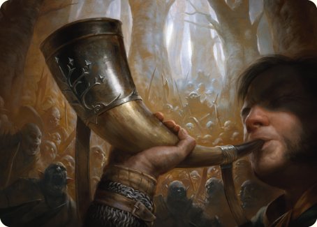 Horn of Gondor Art Card [The Lord of the Rings: Tales of Middle-earth Art Series] | Lots Moore NSW