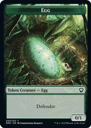 Snake // Egg Double-sided Token [Dominaria United Commander Tokens] | Lots Moore NSW