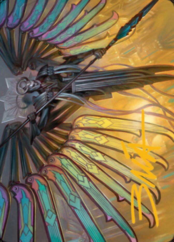 Paragon of Modernity Art Card (Gold-Stamped Signature) [Streets of New Capenna Art Series] | Lots Moore NSW