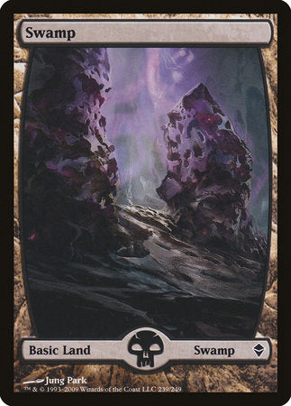 Swamp (239) - Full Art [Zendikar] | Lots Moore NSW