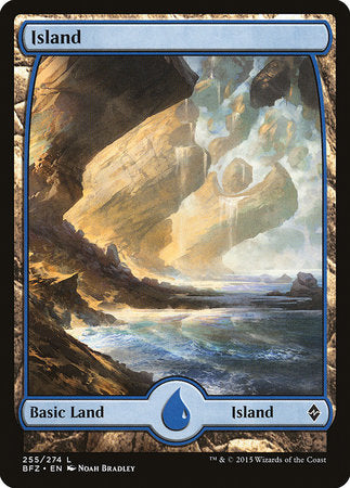 Island (255) - Full Art [Battle for Zendikar] | Lots Moore NSW