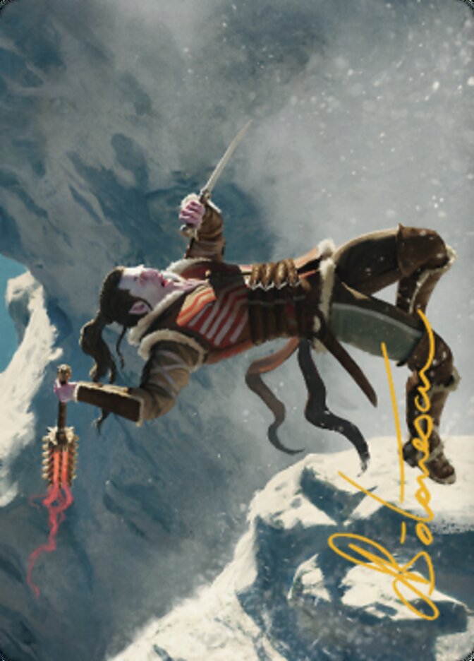 Balduvian Berserker Art Card (Gold-Stamped Signature) [Dominaria United Art Series] | Lots Moore NSW